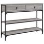 Voir la diapositive 2 : VIDAXL Table console sonoma gris 100x25x75 cm bois d'ingenierie
