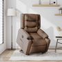 Voir la diapositive 2 : VIDAXL Fauteuil inclinable electrique marron tissu