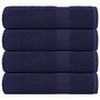 Voir la diapositive 1 : VIDAXL Serviettes de douche 4 pcs bleu marine 70x140 cm 100% coton