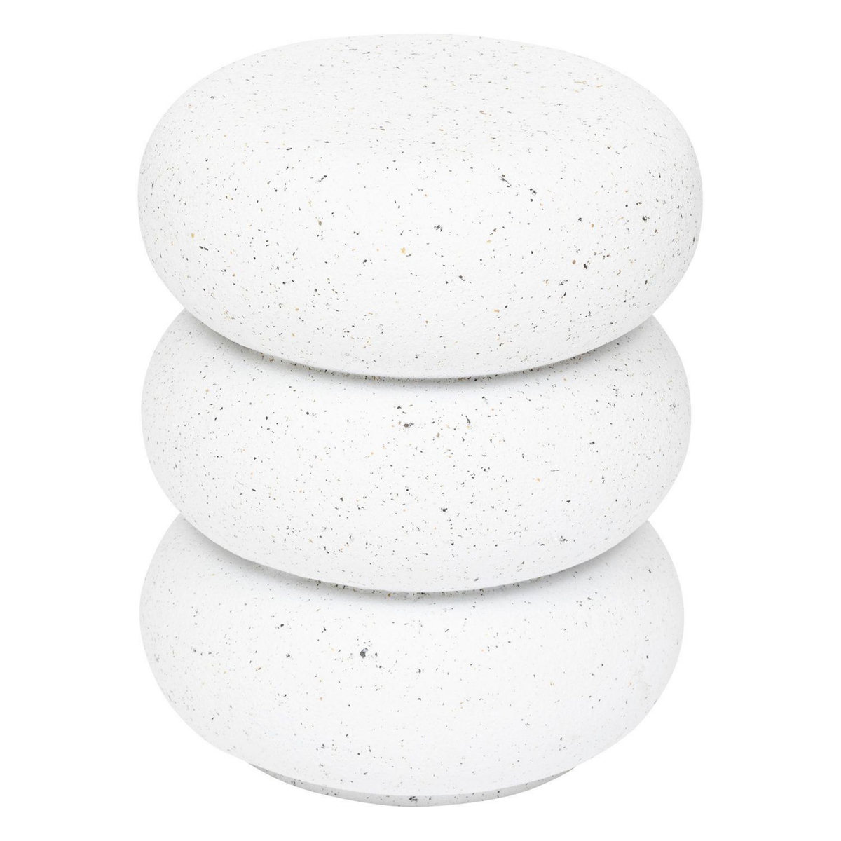 ATMOSPHERA Table d'appoint ronde STONETO - Blanc