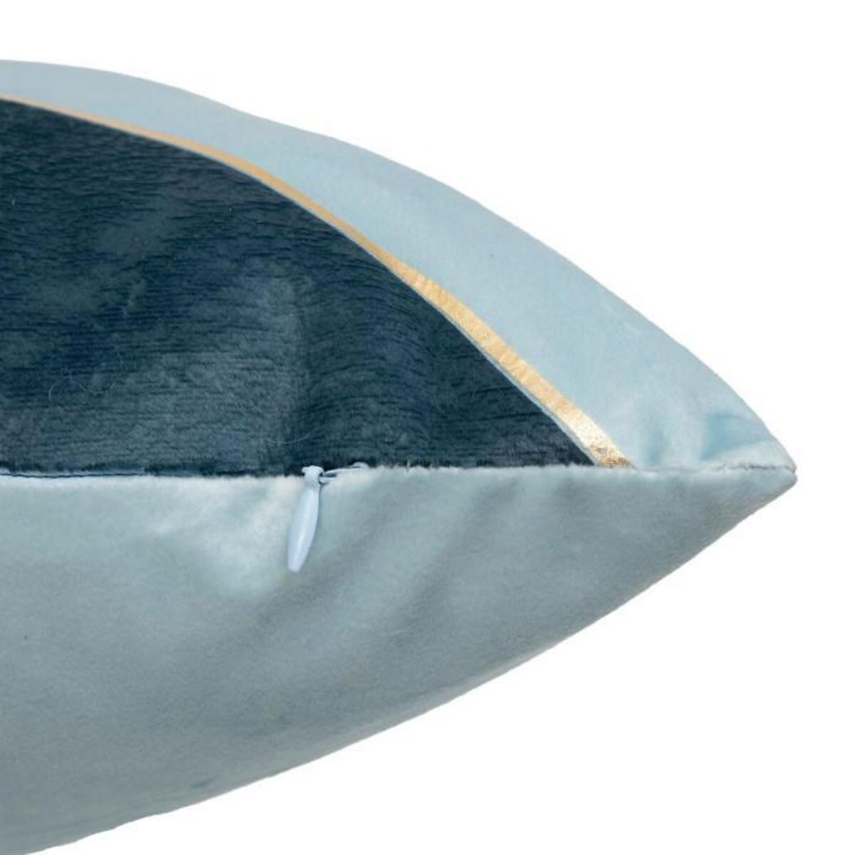 Paris Prix Coussin Déco Rayé en Velours  Nelya  40x40cm Bleu