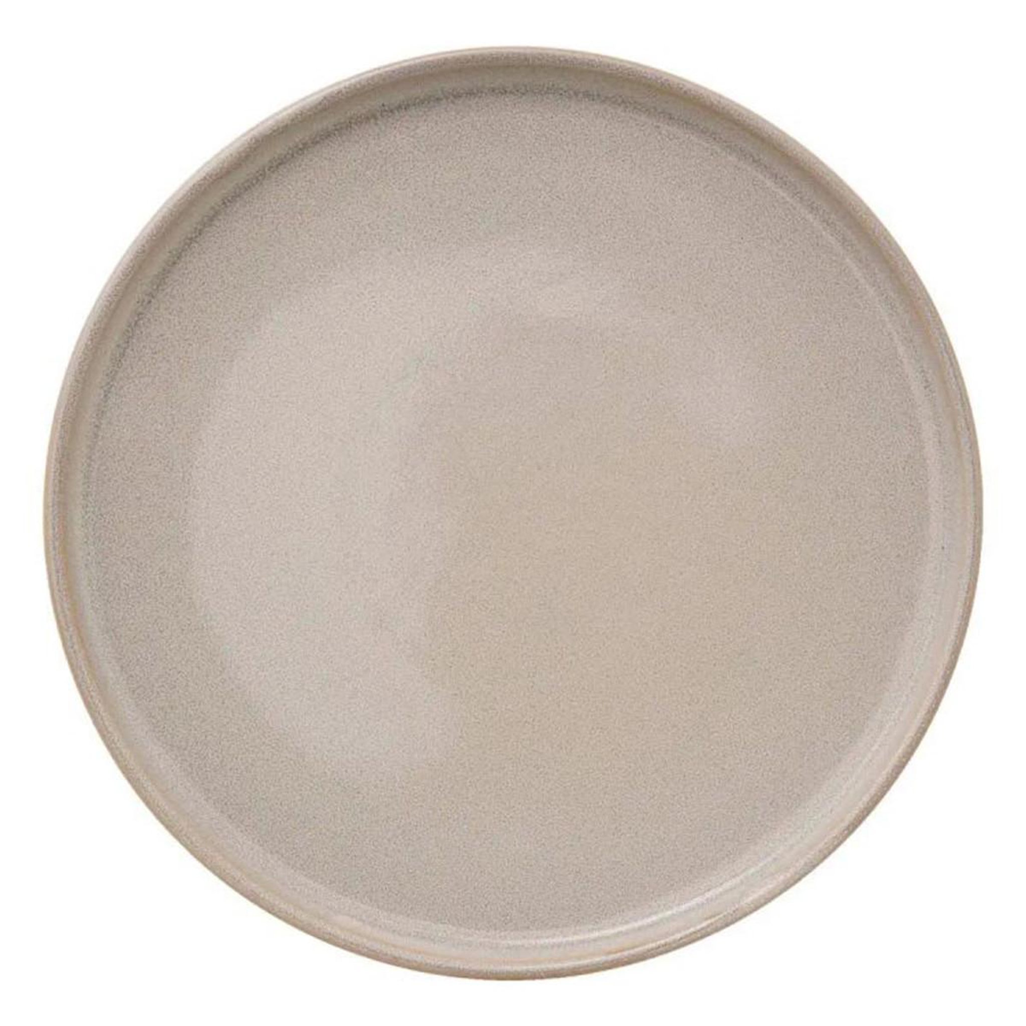 SECRET DE GOURMET Lot de 6 assiettes plates  terre inconnue  27cm beige