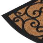 Voir la diapositive 4 : VIDAXL Tapis de porte demi-rond 45x75 cm caoutchouc et fibre de coco