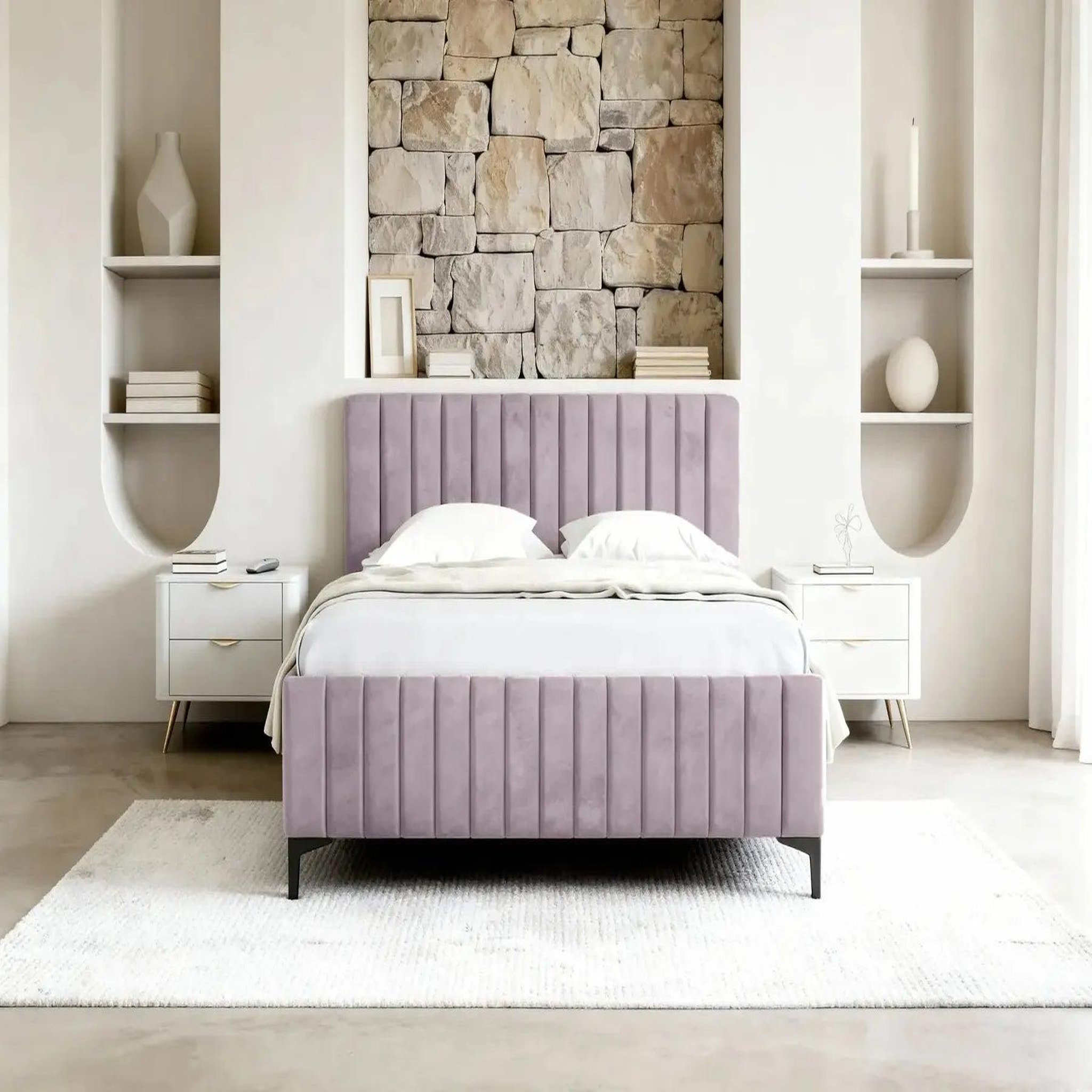 Voir la diapositive 3 : CASANOVA PARIS Eden - lit coffre tissu velours
