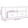 Voir la diapositive 6 : VIDAXL Meuble TV Blanc brillant 100x35x40 cm Bois d'ingenierie