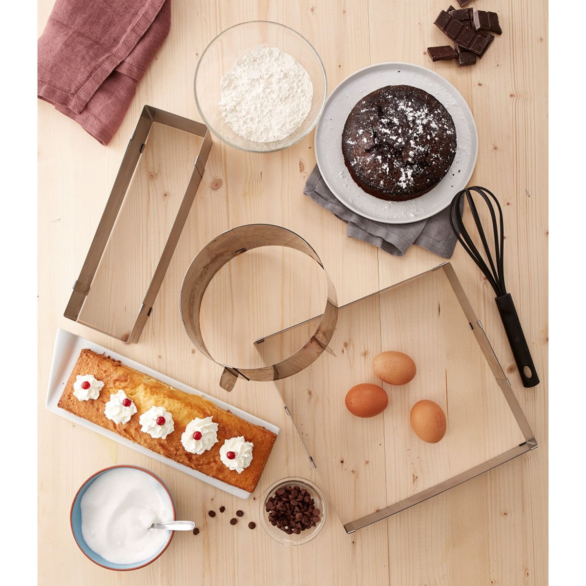 SECRET DE GOURMET Moule à manqué extensible 30 cm