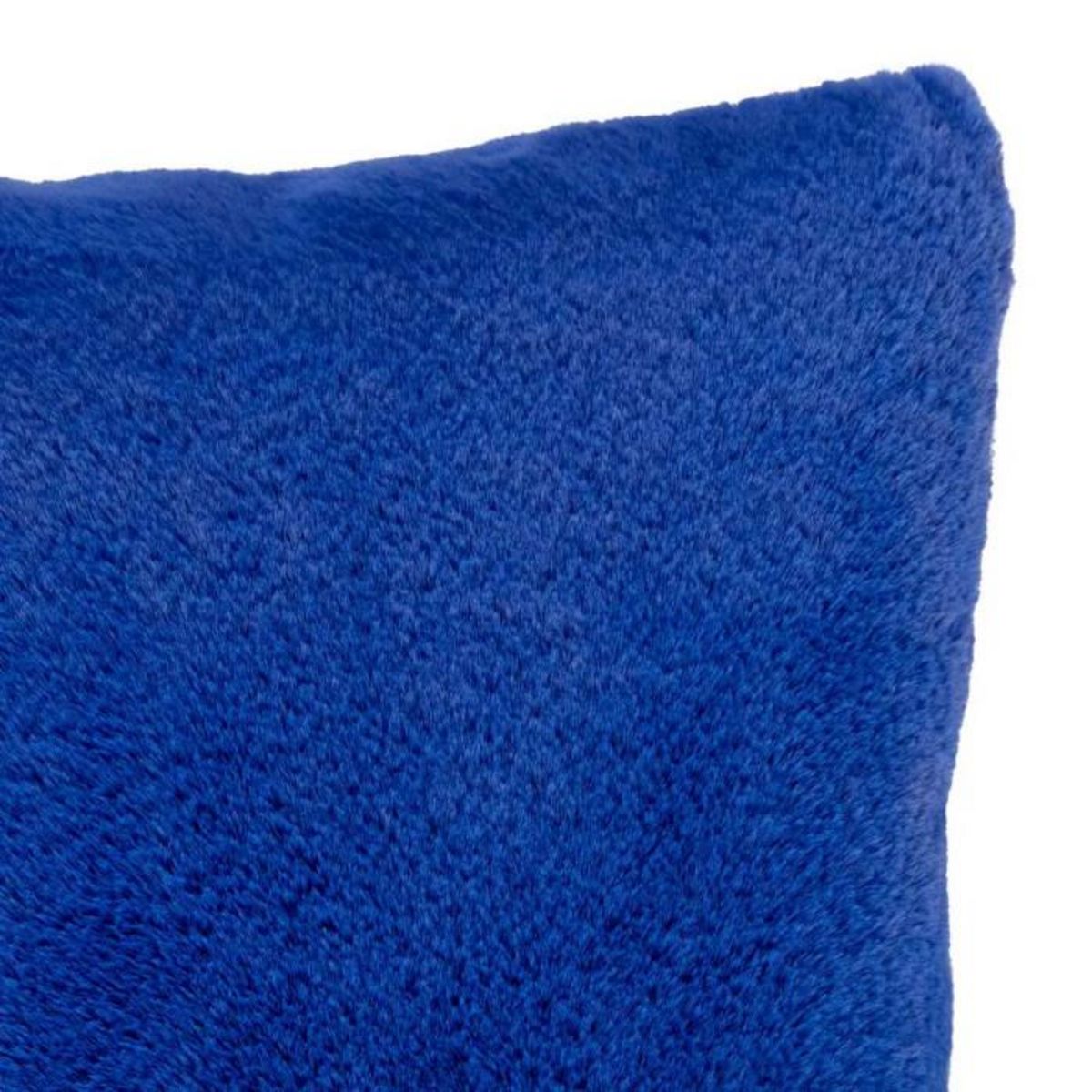 ATMOSPHERA Coussin Déco Imitation Fourrure  Disso  45x45cm Bleu Indigo