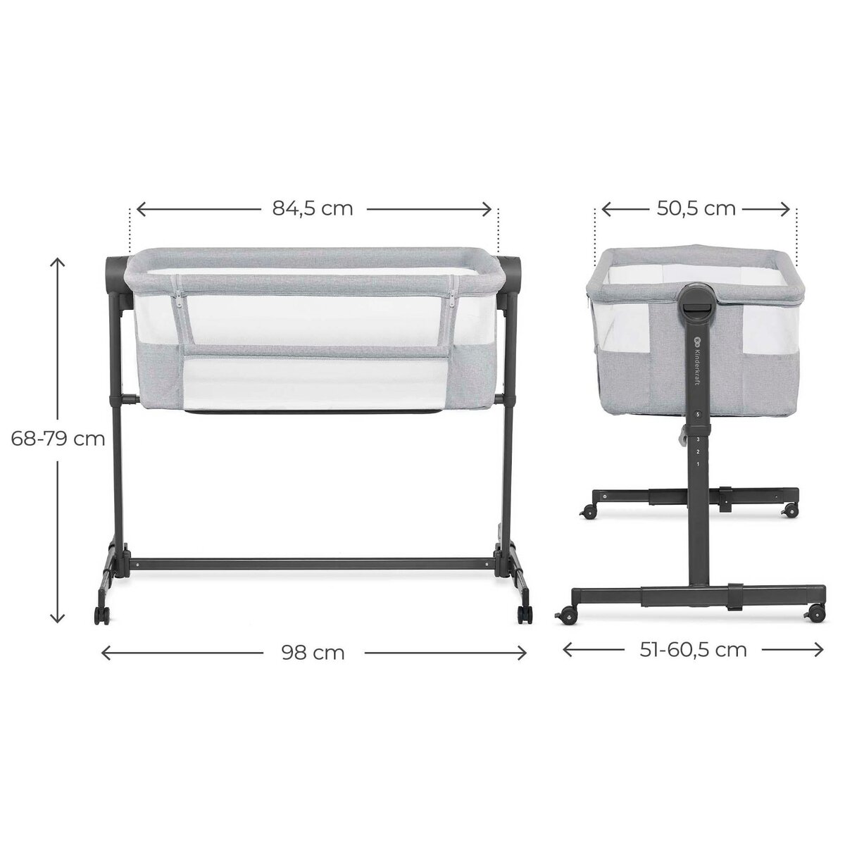 KINDERKRAFT Lit d'appoint 2 en 1 NESTE UP 2