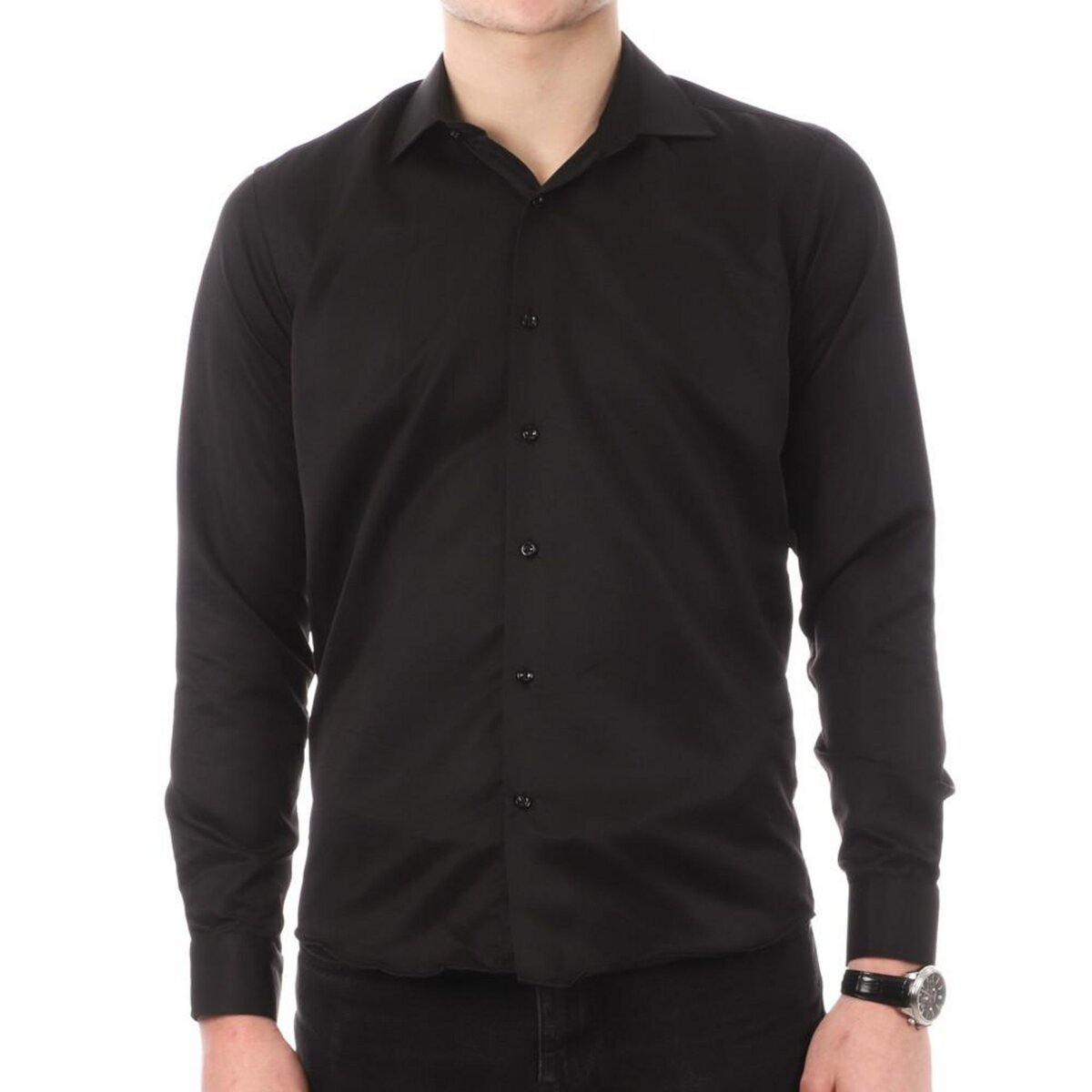 Chemise noir pas cher new arrivals