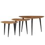 Voir la diapositive 2 : VIDAXL Tables basses 3 pcs Bois d'acacia massif