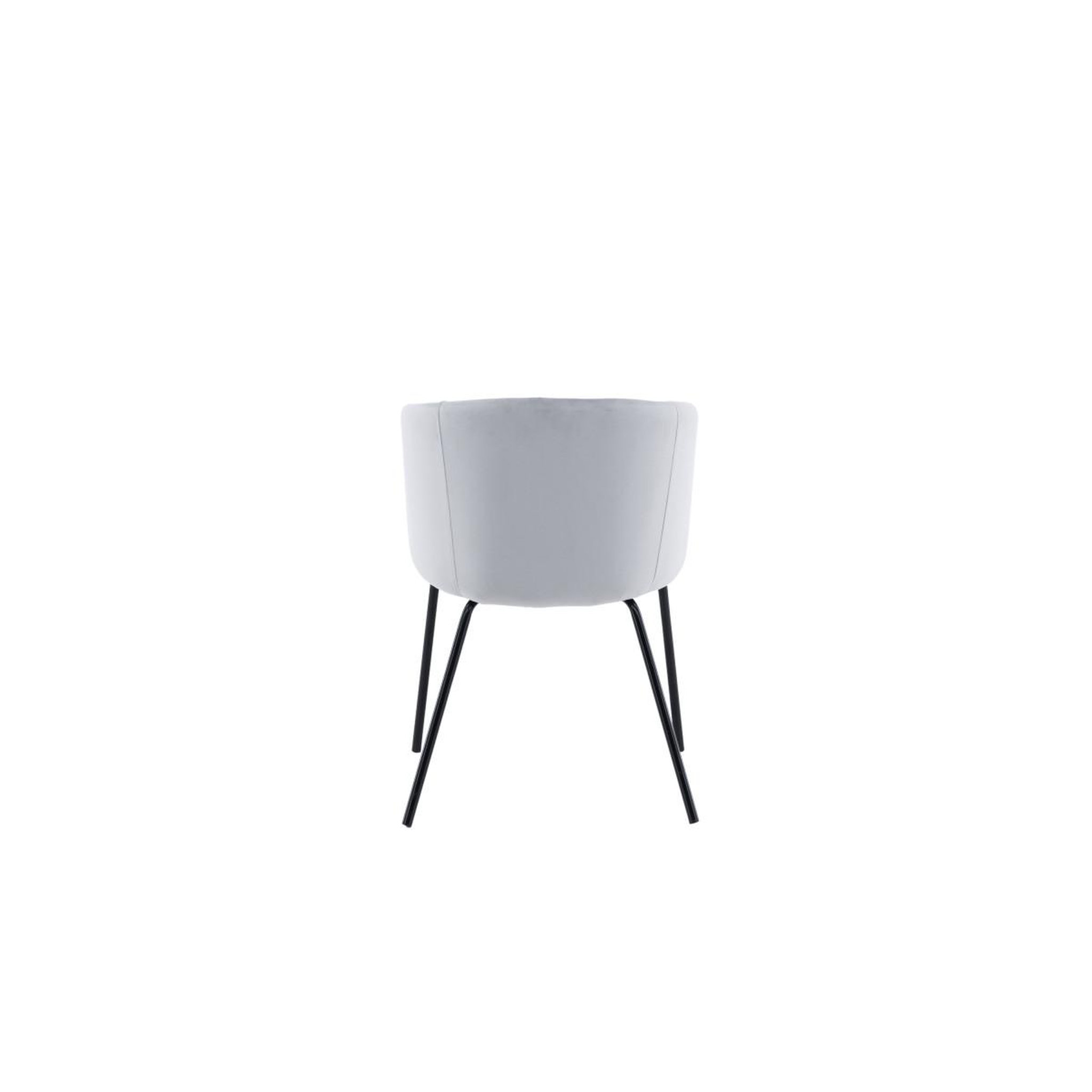 Voir la diapositive 5 : Paris Prix Chaise en velours  berit  78cm gris & noir