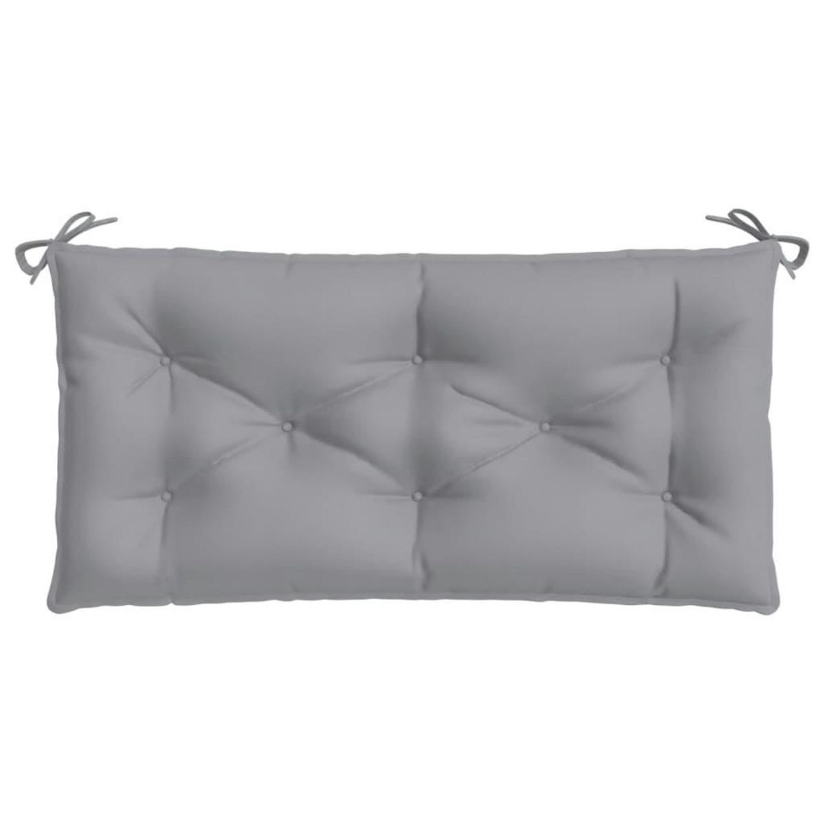 VIDAXL Coussins de banc jardin lot de 2 gris 100x50x7 cm tissu Oxford