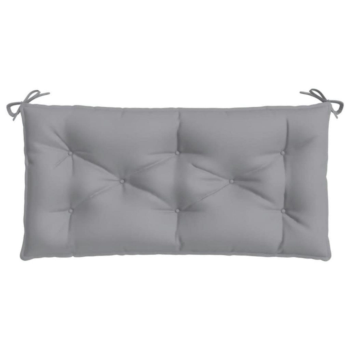 VIDAXL Coussins de banc jardin lot de 2 gris 100x50x7 cm tissu Oxford