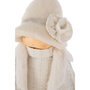 Voir la diapositive 2 : Paris Prix Statuette Fille en Tissu  Sac  46cm Blanc Cassé