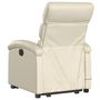 Voir la diapositive 4 : VIDAXL Fauteuil inclinable de massage electrique creme similicuir