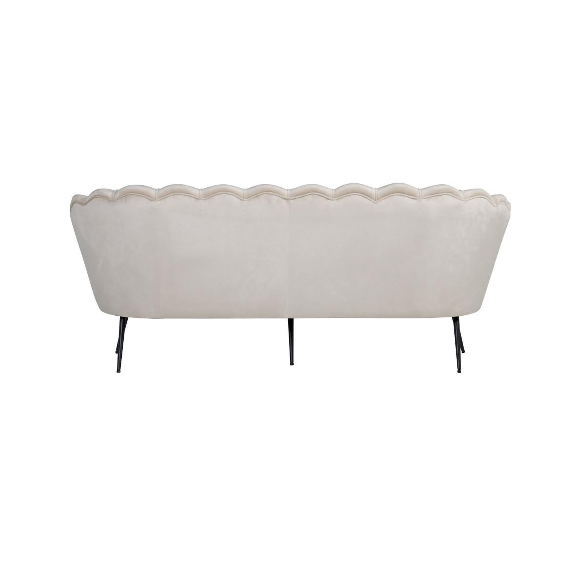 Voir la diapositive 3 : Paris Prix Canapé 3 places en velours  calais  180cm beige
