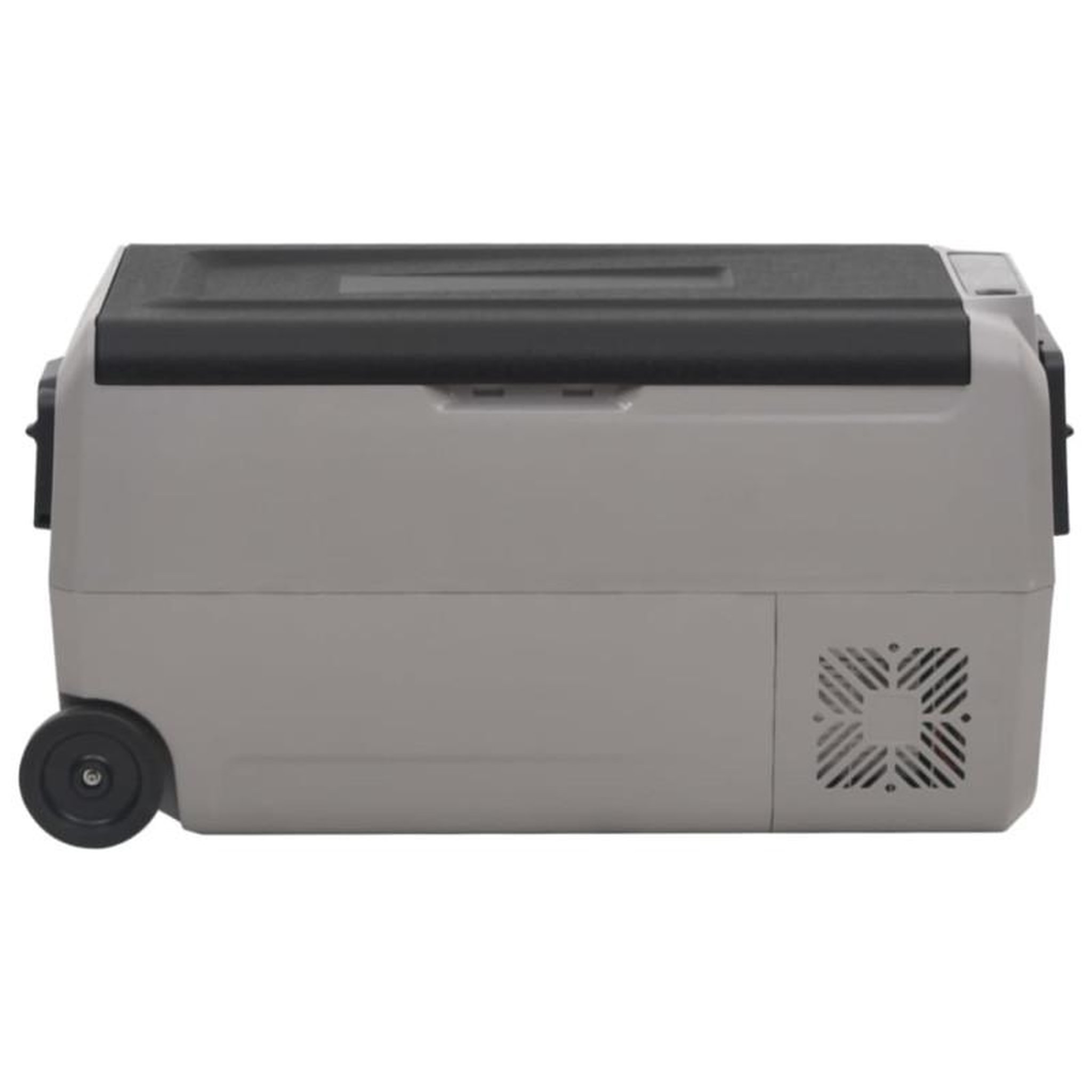Voir la diapositive 5 : VIDAXL Glacière avec roue et adaptateur noir et gris 36 L PP et PE