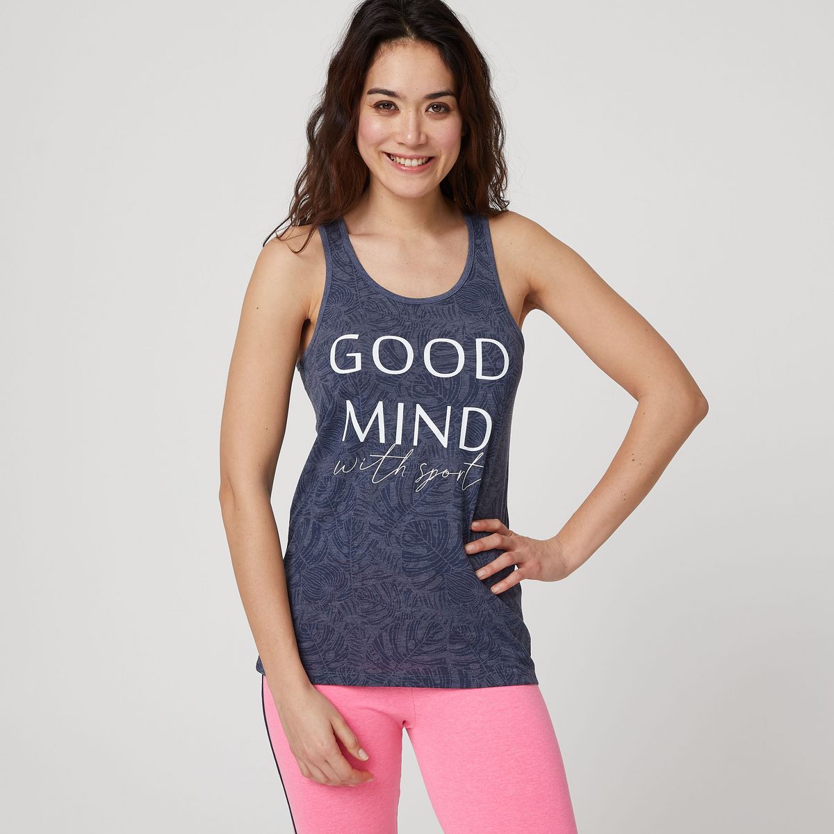 IN EXTENSO Debardeur de sport bleu marine femme