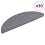 Voir la diapositive 1 : VIDAXL Tapis d'escalier auto-adhesifs 30 pcs gris clair 56x17x3 cm