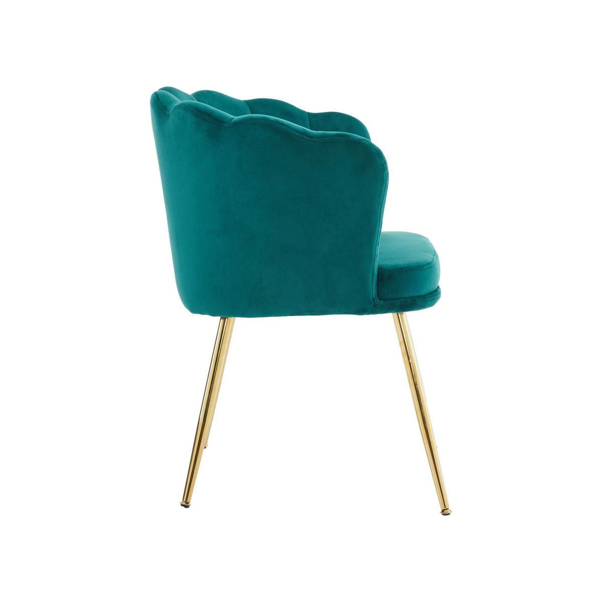 MERAX Fauteuil Fixe Avec Coussin Papillon Et Pieds En Métal Vert