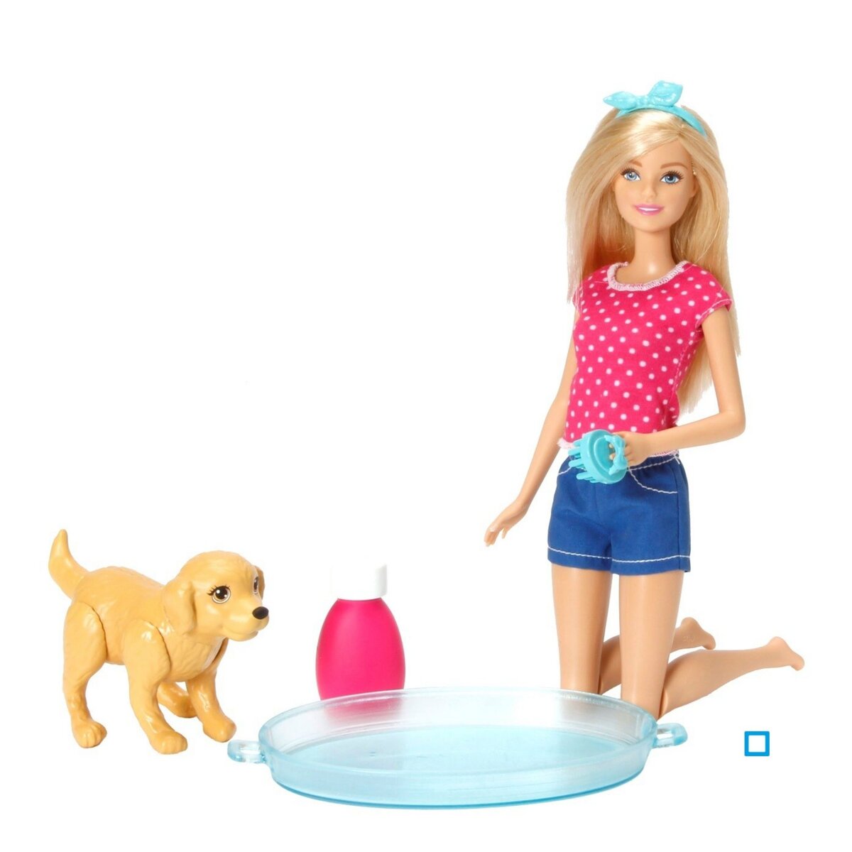 MATTEL Barbie et son chien heure du bain pas cher 