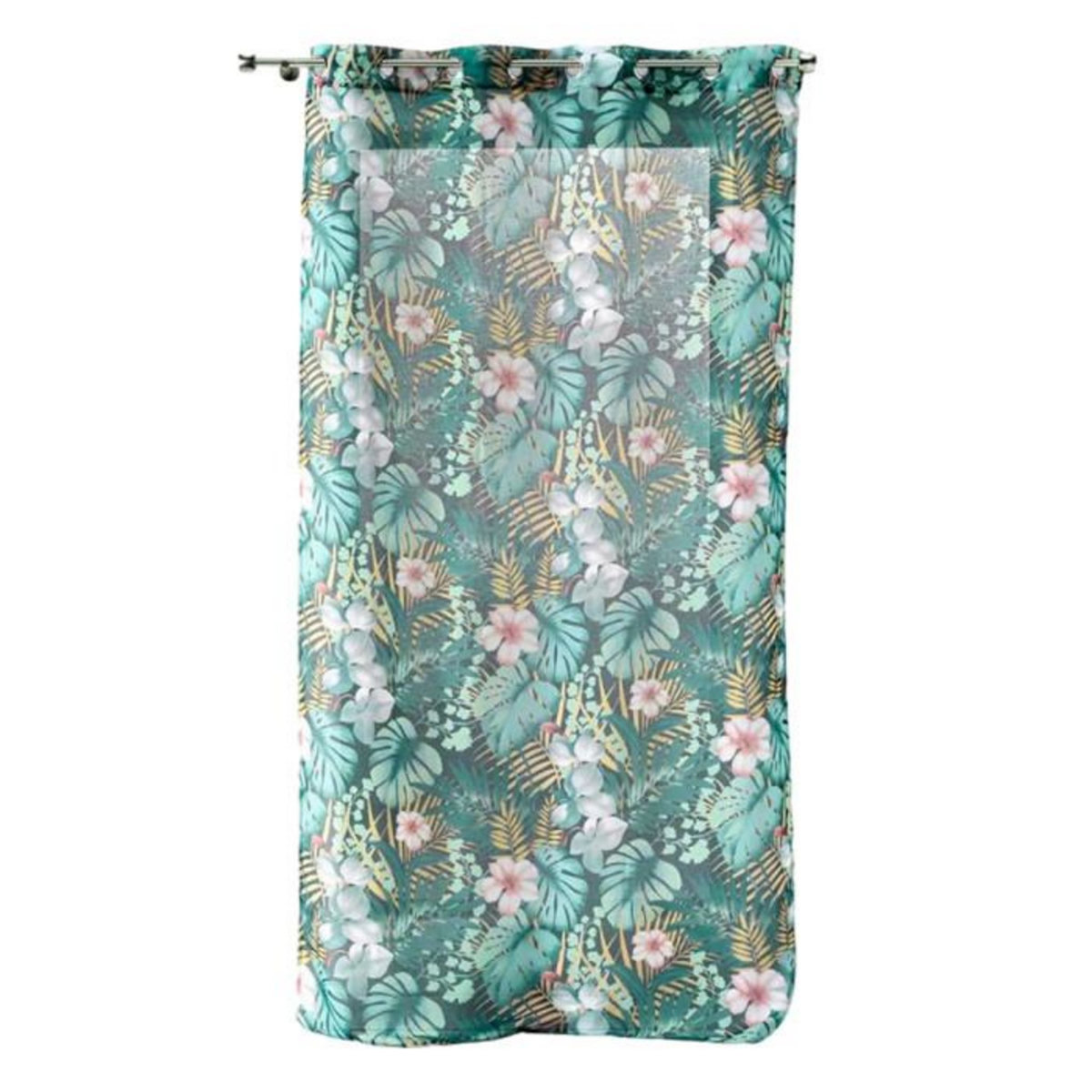 Paris Prix Rideau Voilage à Œillets  Kely  140x280cm Bleu