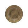 Voir la diapositive 2 : TOILINUX Lot 6x Assiette creuse design bois Mood - Diam. 20 cm - Marron