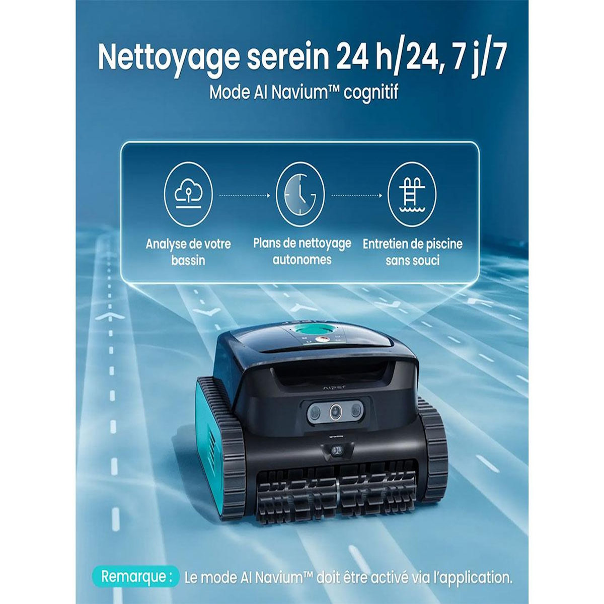 JARDIDECO Robot de piscine sans fil Scuba V3 - Aiper