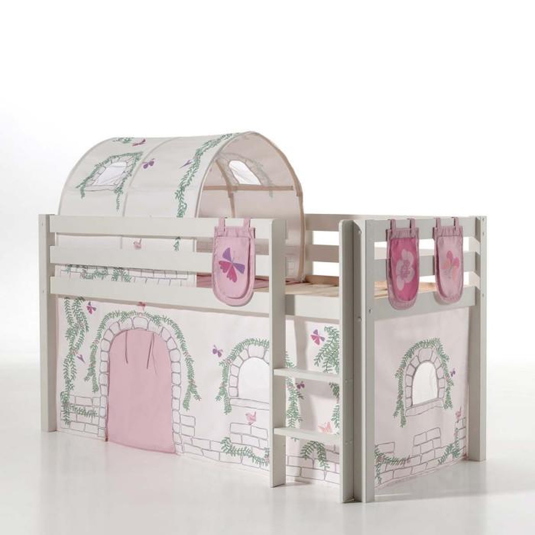 Voir la diapositive 3 : Paris Prix Pack - Lit Enfant, Tente, Tunnel & 3 Pochettes  Pino Birdy  Blanc
