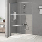 VIDAXL Paroi de douche Argente 140x195 cm Verre ESG transparent
