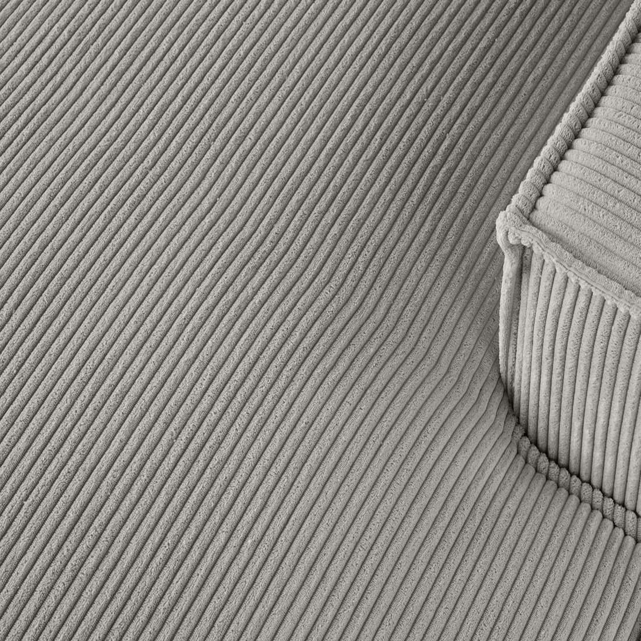 Voir la diapositive 6 : LISA DESIGN Spiaggia - canapé d'angle droit - 4 places - en velours côtelé