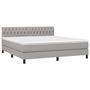 Voir la diapositive 3 : VIDAXL Sommier a lattes de lit et matelas et LED Gris clair 180x200 cm
