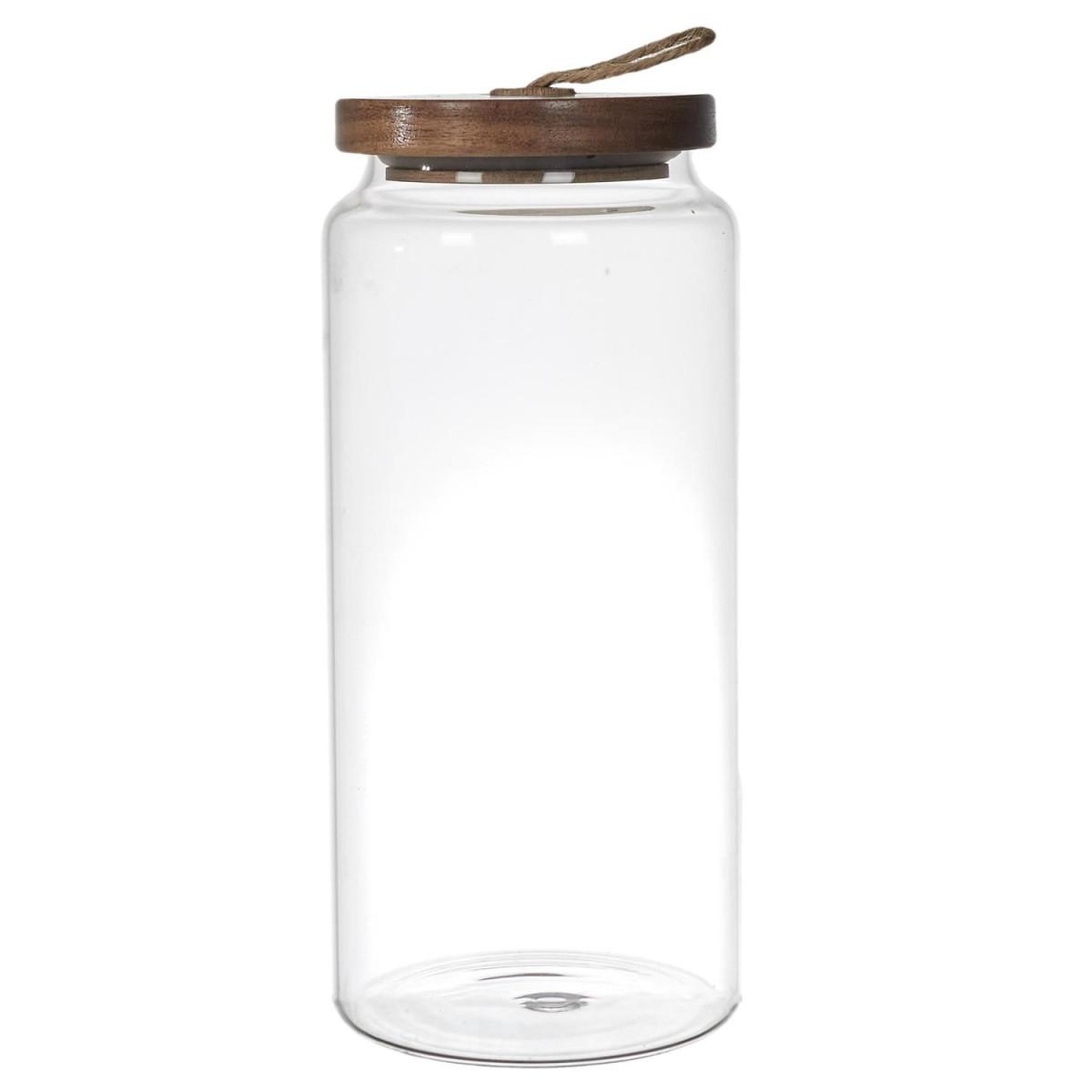 The Home Deco Factory Bocal de conservation  acacia  1,45l transparent