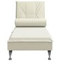 Voir la diapositive 4 : VIDAXL Chaise longue de massage avec traversin creme velours