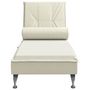 Voir la diapositive 4 : VIDAXL Chaise longue de massage avec traversin creme velours