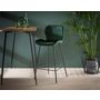 Voir la diapositive 3 : LISA DESIGN Basti - lot de 4 tabourets de bar - en velours vert