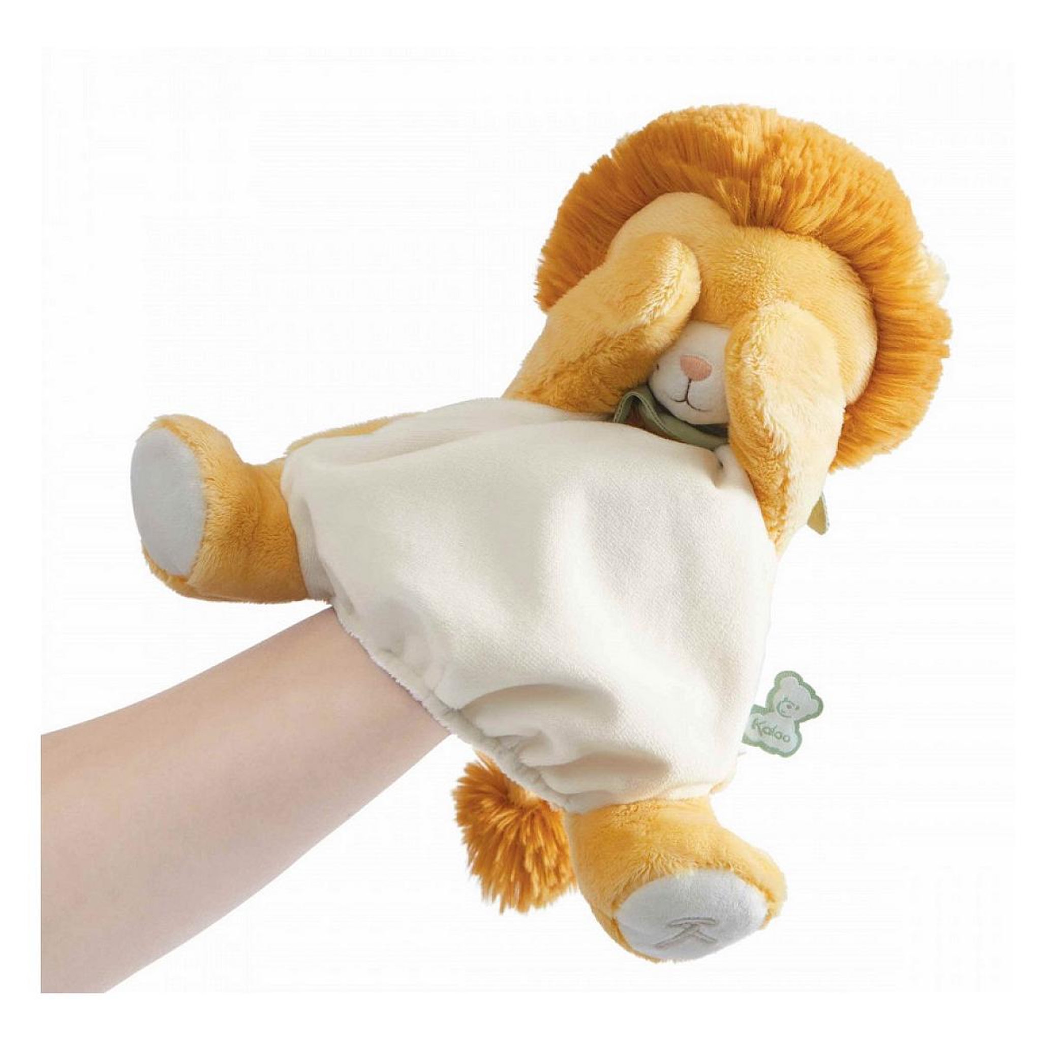 Voir la diapositive 2 : Kaloo Nougat le lion marionnette