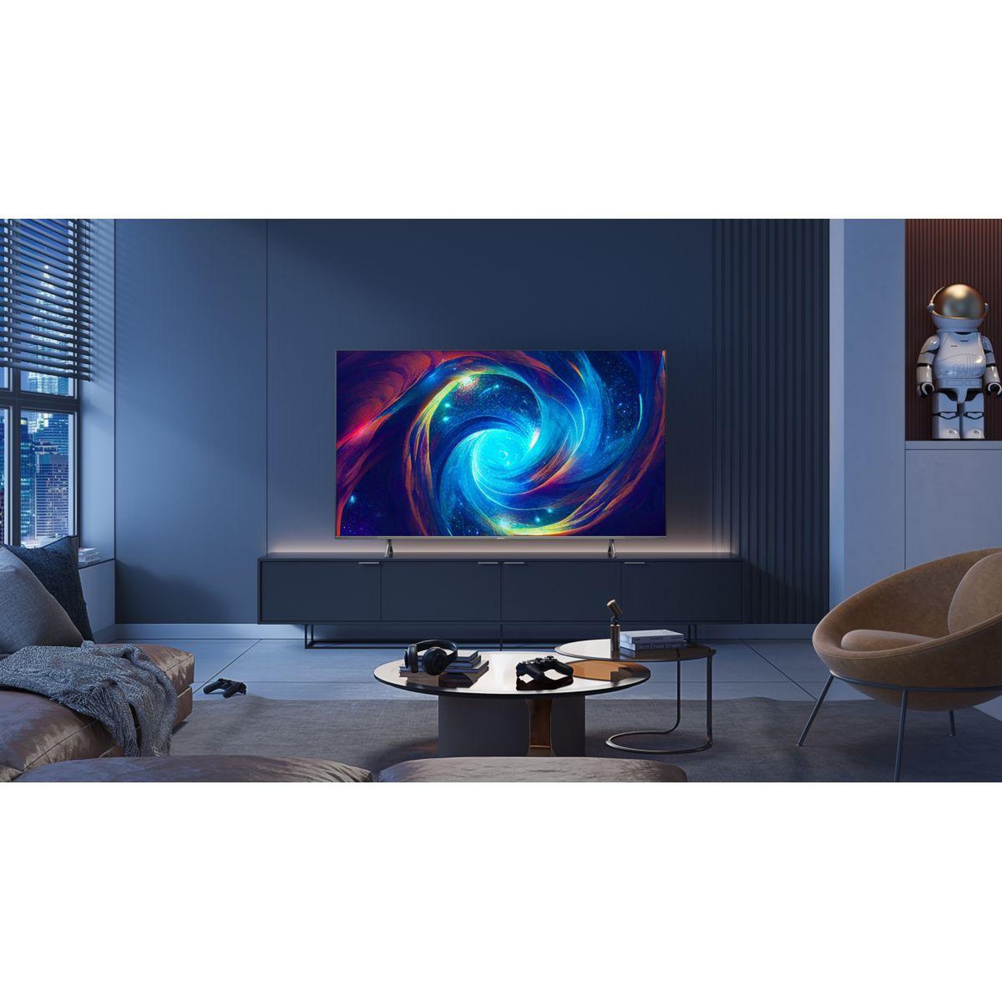 Voir la diapositive 2 : Hisense TV QLED 55E7KQ PRO 2023