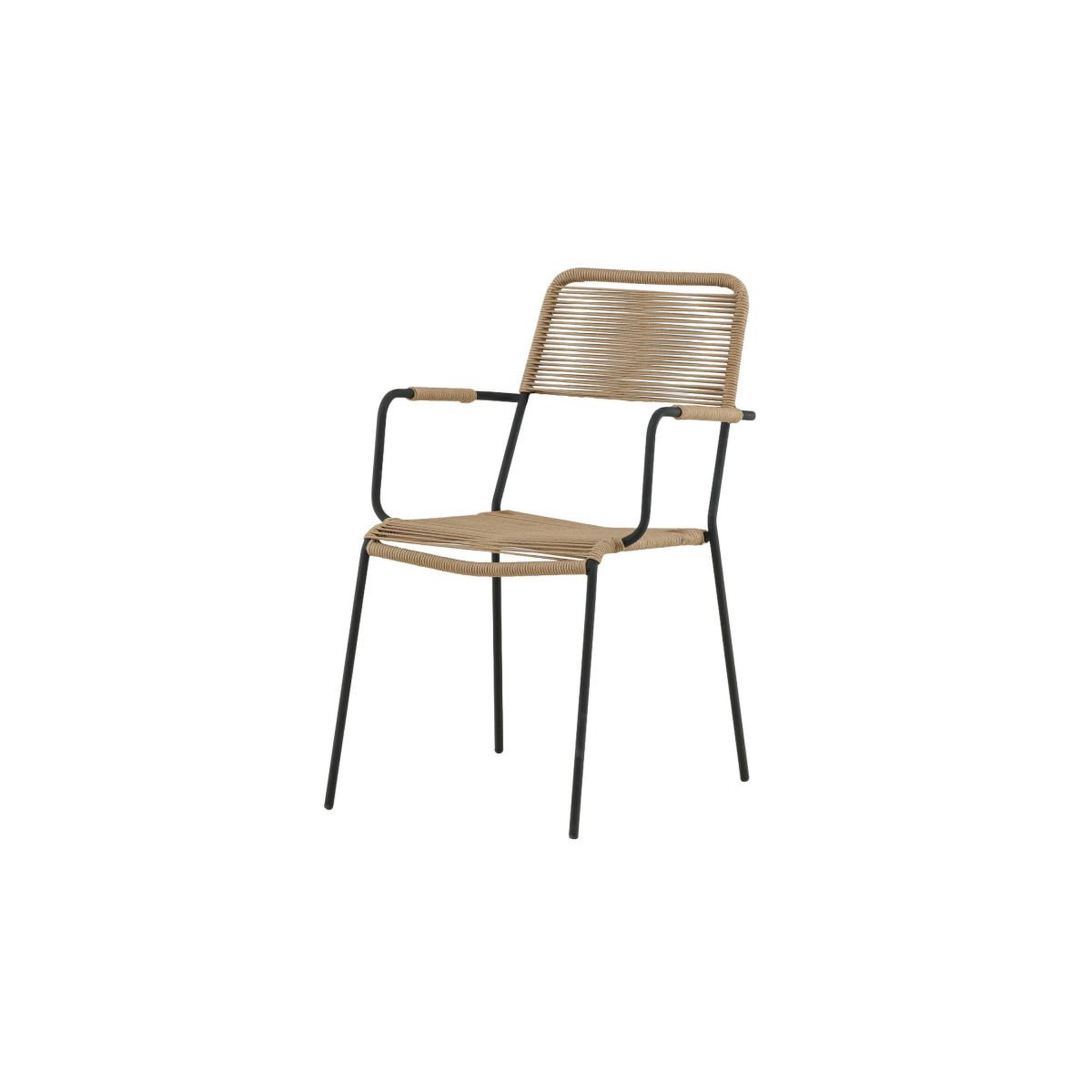 Voir la diapositive 3 : Paris Prix Chaise de jardin  lindos  85cm naturel & noir