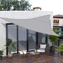 OUTSUNNY Voile d'ombrage triangulaire grande taille 6 x 6 x 6 m polyester imperméabilisé haute densité 160 g/m² gris clair