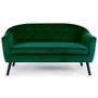 Voir la diapositive 1 : Paris Prix Canapé Scandinave Velours  Lopy  157cm Vert