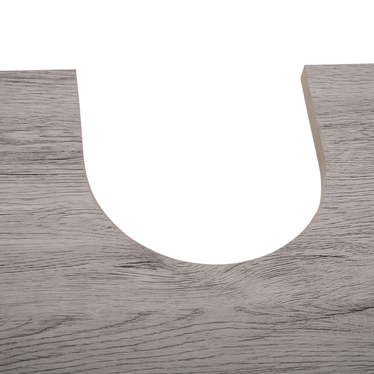 HOMCOM Meuble salle de bain - meuble sous-vasque - placard 2 portes avec étagère - dim. 60L x 30l x 70H cm - MDF imitation bois gris