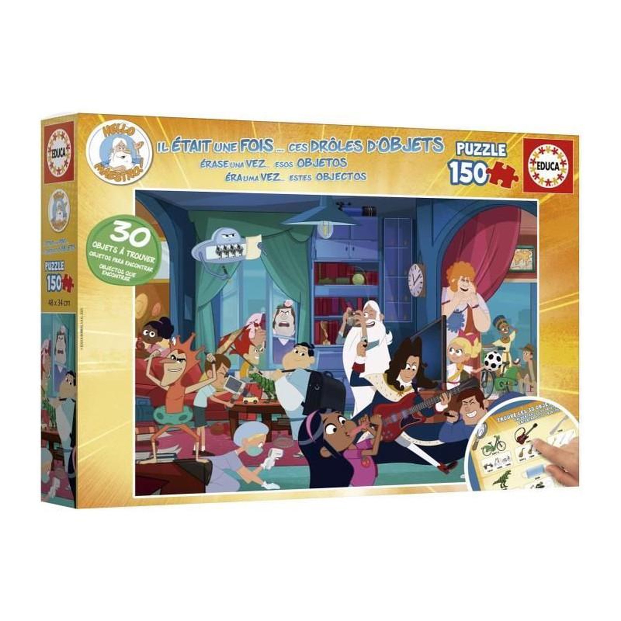 Voir la diapositive 3 : EDUCA Puzzle - EDUCA - Il était une fois... Ces drôles d´objets - 150 pieces