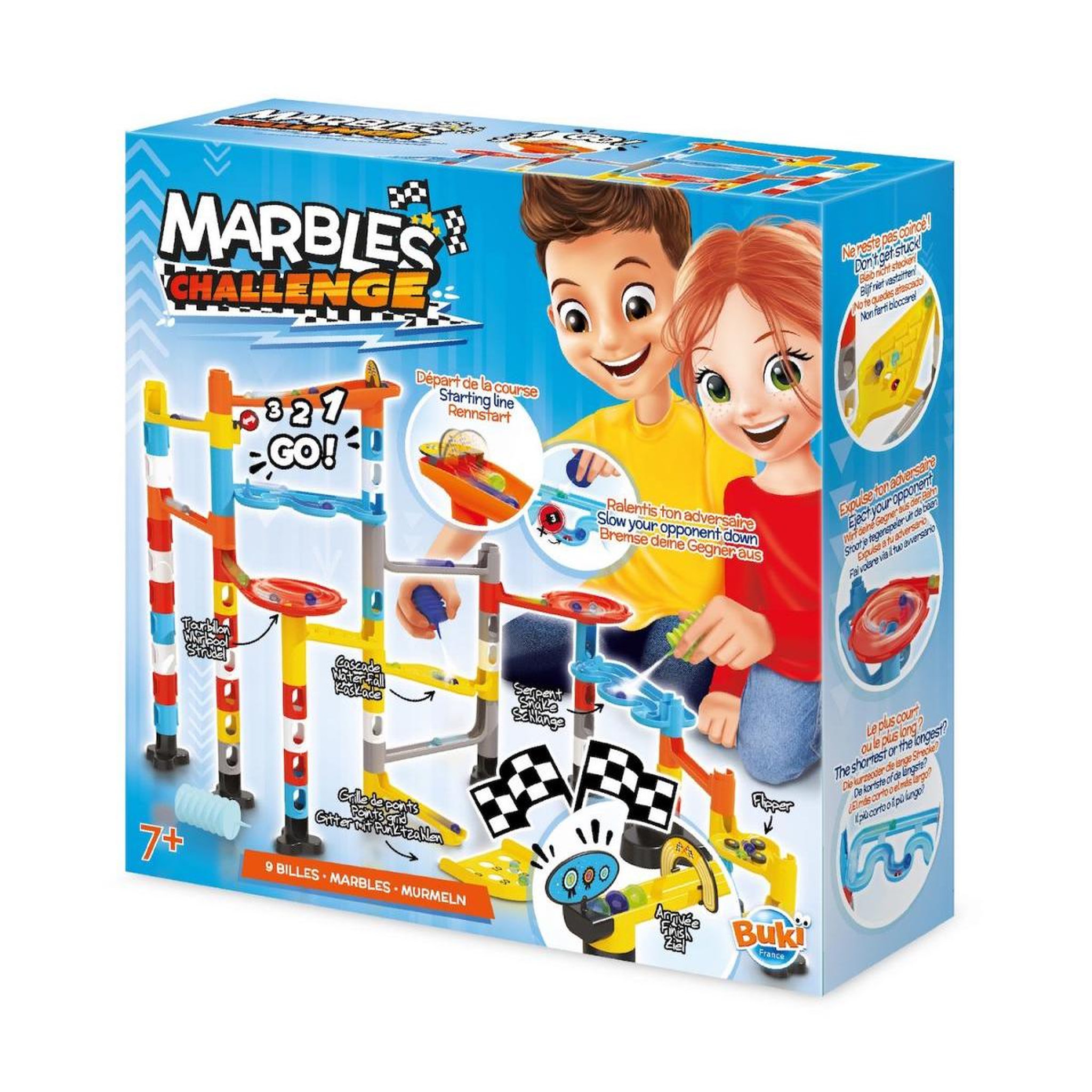 Voir la diapositive 1 : BUKI Marble challenge le circuit de billes