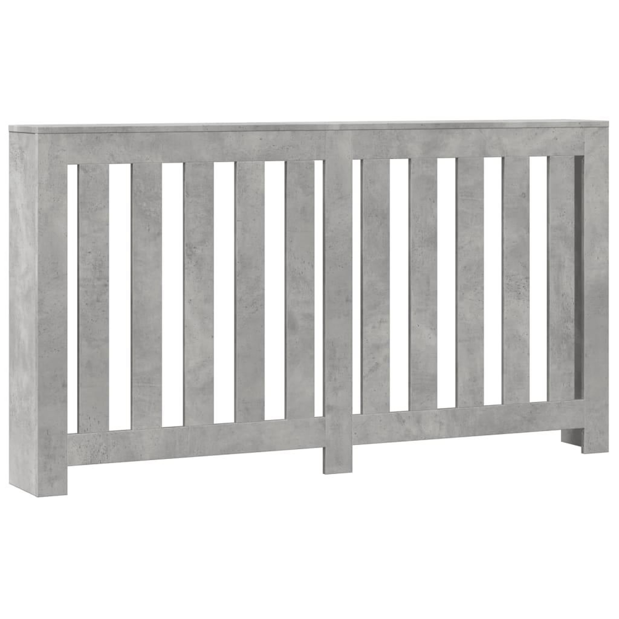 Voir la diapositive 2 : VIDAXL Cache-radiateur gris beton 149x20x82 cm bois d'ingenierie