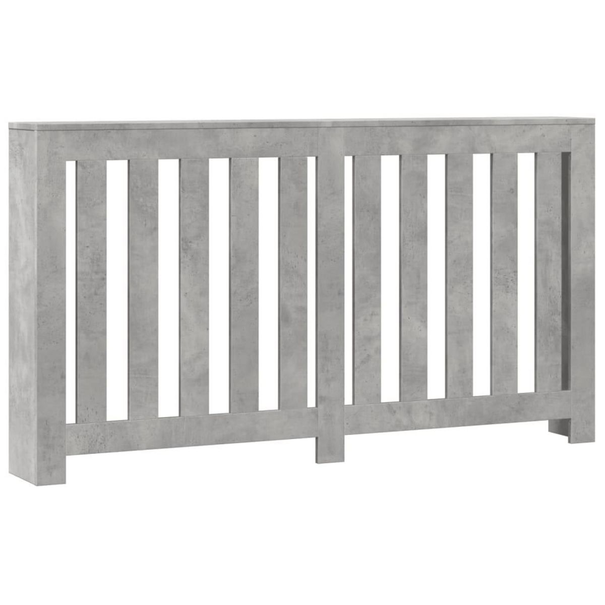 VIDAXL Cache-radiateur gris beton 149x20x82 cm bois d'ingenierie