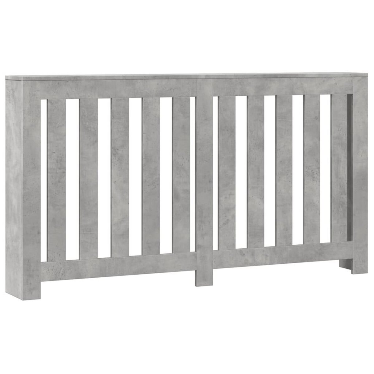 VIDAXL Cache-radiateur gris beton 149x20x82 cm bois d'ingenierie