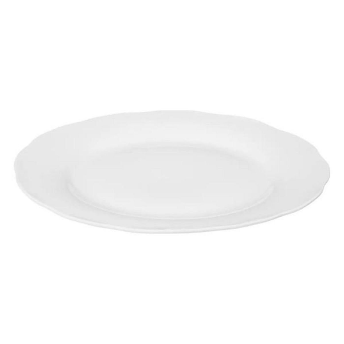 SECRET DE GOURMET Lot de 6 Assiettes Plate  Alma  26cm Blanc