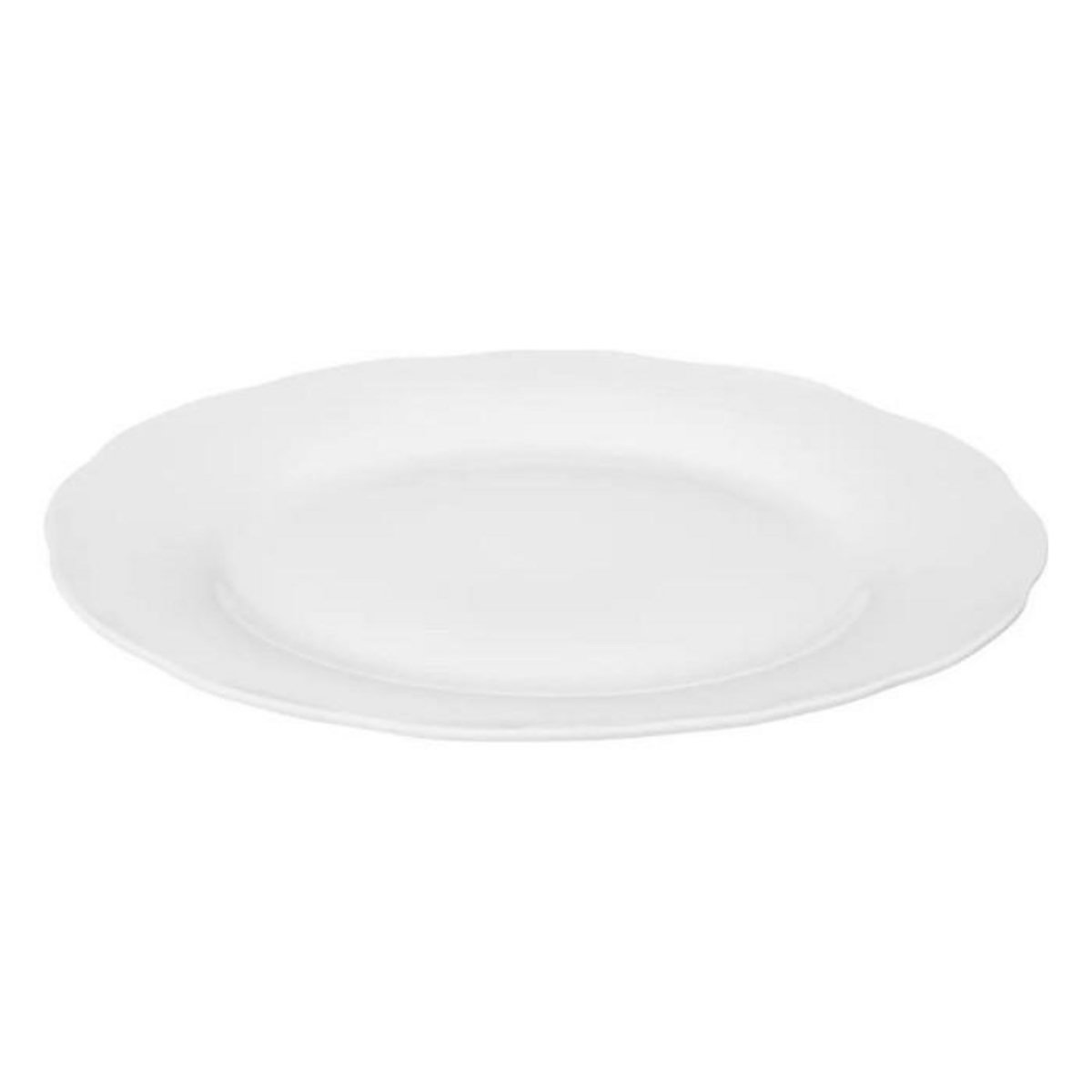 SECRET DE GOURMET Lot de 6 Assiettes Plate  Alma  26cm Blanc