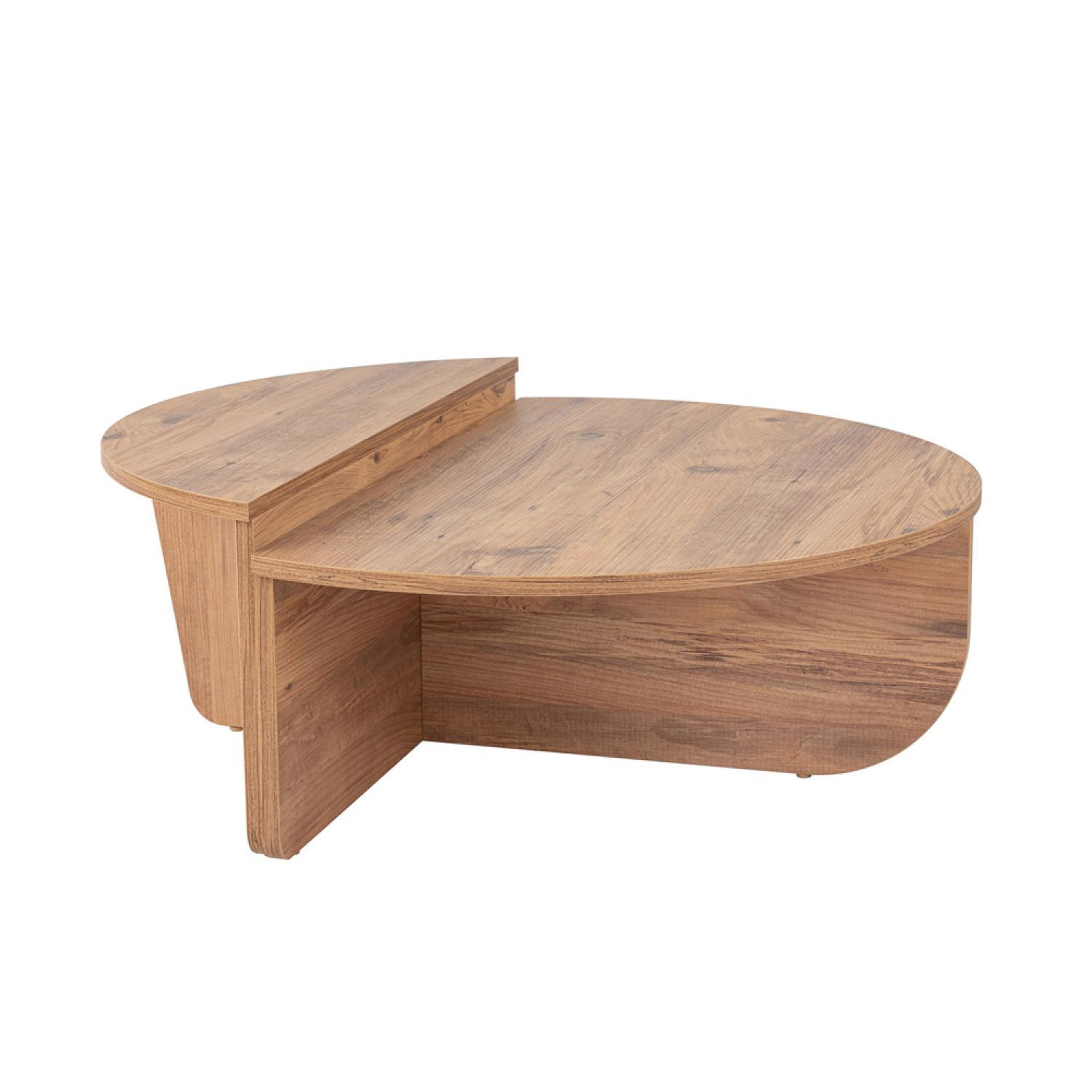 CONCEPT USINE Table basse ronde podium pin atlantique 90cm poul